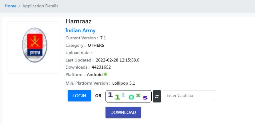 Hamraaz Army App 2023: हमराज इंडियन आर्मी ऐप v7.2 डाउनलोड 3 hamraaz app