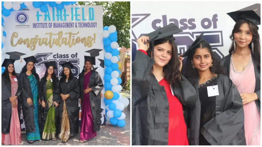 FIMT College Conducted A Grand Farewell Party for Final Year Students 1 FIMT College students during the farewell in 2025.