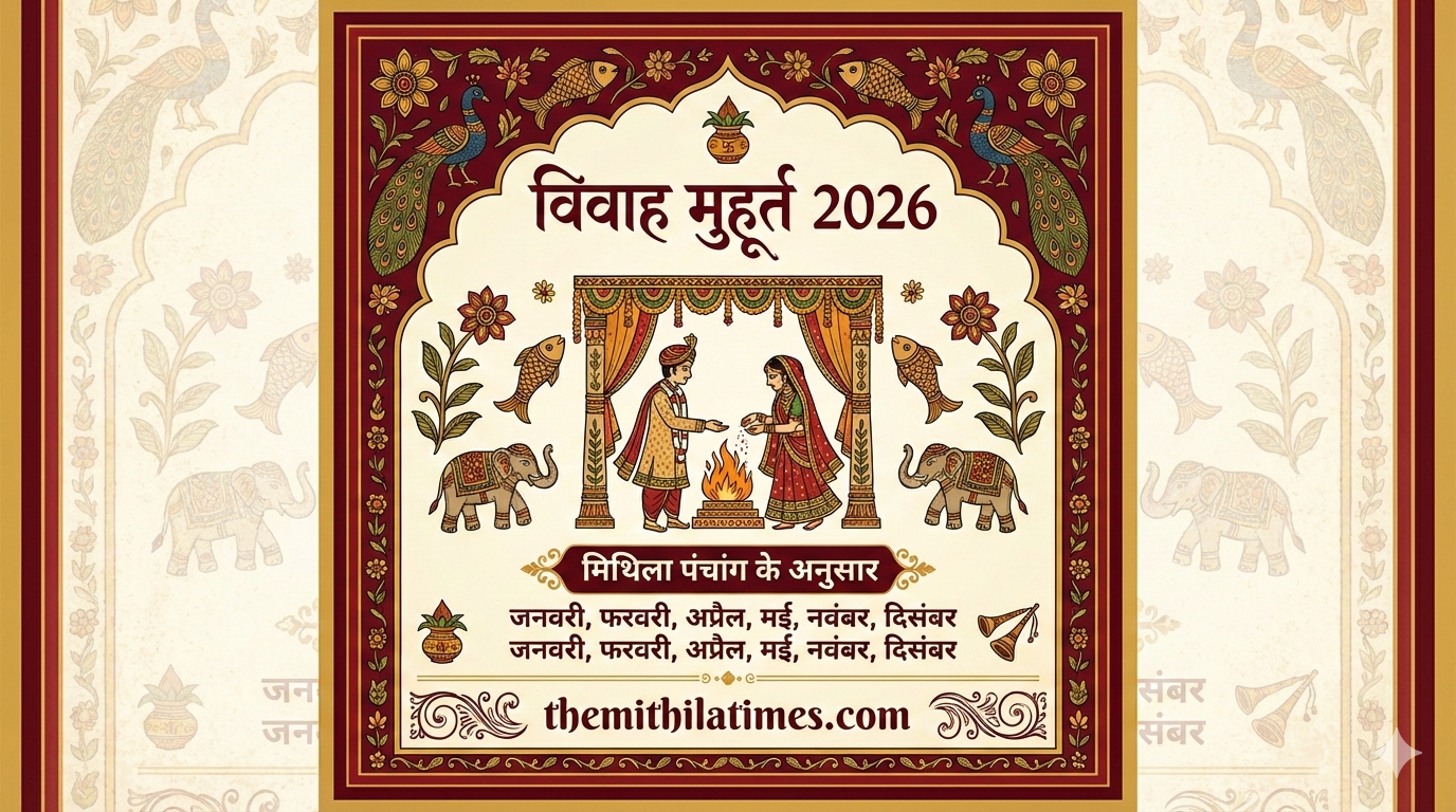 Vivah Muhurat Dates 2026 Mithila Panchang