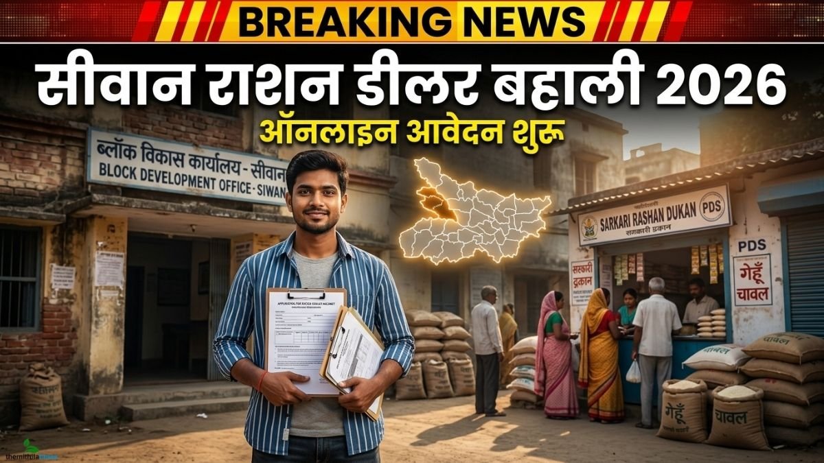 Bihar Ration Dealer Recruitment 2026 Siwan: 10वीं पास के लिए राशन डीलर बनने का मौका, ऐसे करें आवेदन